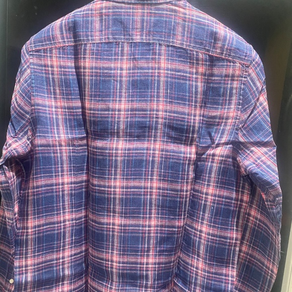 Baird Mcnutt Prestigious Linen Woven Shirt Sz M - Picture 5 of 6